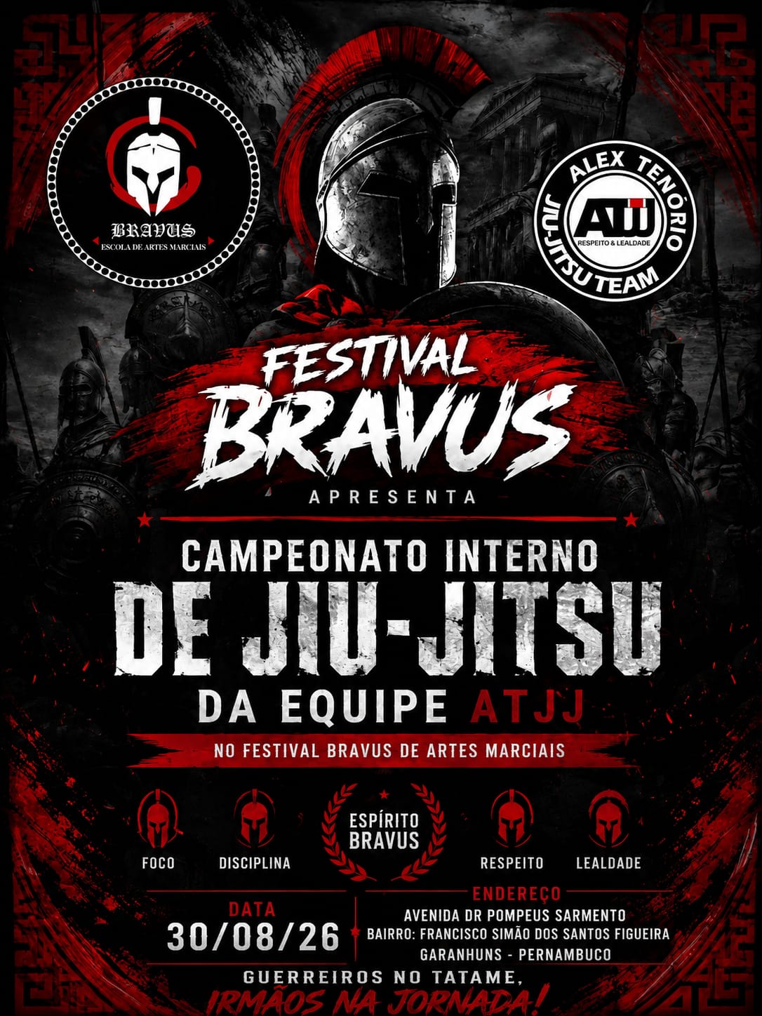 CAMPEONATO INTERNO FESTIVAL BRAVUS JIU-JITSU